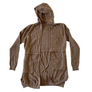 SHEIN Brown Hooded Cardigan